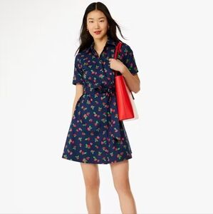 Kate Spade Tossed Strawberry Shirtdress